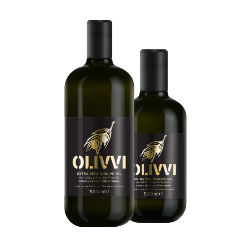Erken Hasat Soğuk Sıkım Sızma Zeytin Yağı 1 L + 0.5 L - OLIVVI
